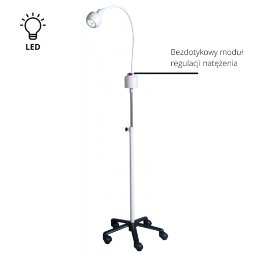 Lampa diagnostyczna ORDISI FLH-2 LED ze statywem na pięciu kółkach 1.png