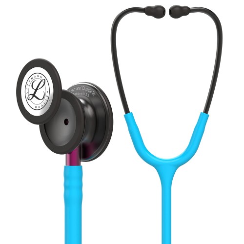 Littmann Classic III Smoke Finish turkusowy 4.jpg