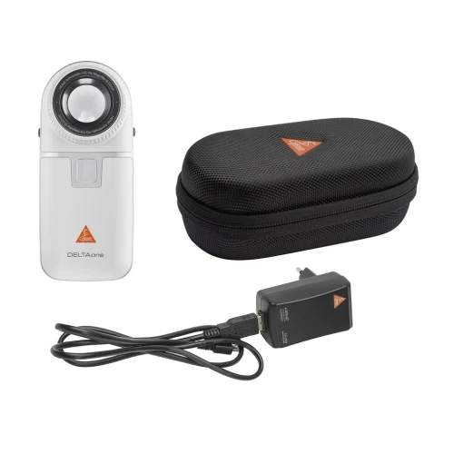 Dermatoskop HEINE DELTAone - biało-srebrny 5.webp