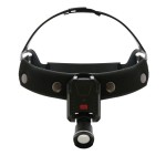 Lampa czołowa typu CLAR bezprzewodowa (naczołowa) na czepcu – zasilanie akumulatorowe USB