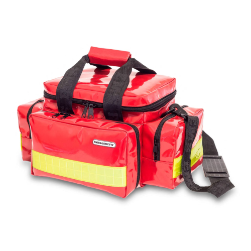 Lekka torba ratownicza EMERGENCY'S – kompaktowa, wodoodporna, łatwo zmywalna torba z wytrzymałej plandeki czerwona 1.png