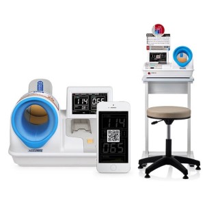 Ciśnieniomierz stacjonarny automatyczny ACCUNIQ BP250 profesjonalny ze Stolikiem i Siedziskiem