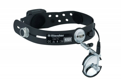 Lampa naczołowa CLAR N bateryjna, LED (z lusterkiem ZIEGLER'A 55mm) Riester.png