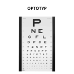 Optotyp dodatkowy – LITERY – do tablicy okulistycznej Snellena OKO