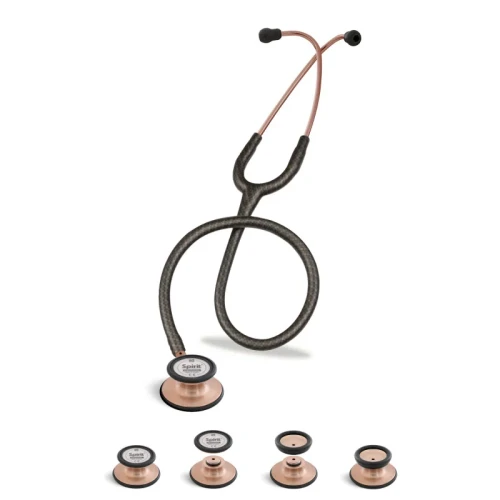 Stetoskop internistyczno-pediatryczny SPIRIT CK-S601PF Carbon Fiber Copper Finish – profesjonalny stetoskop z wymienną głowicą pediatryczną, wysoka jakość akustyczna.jpg