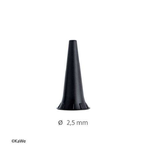 Wziernik uszny rozmiar 2,5 mm KaWe wielokrotnego użytku do otoskopów, 1 szt..jpg