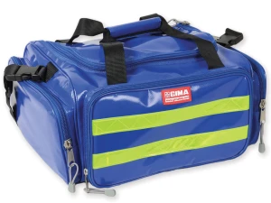 Torba ratownicza Gima PVC niebieska 35 × 45 × 21 cm – odporna na wodę, z odblaskami i gumowym dnem