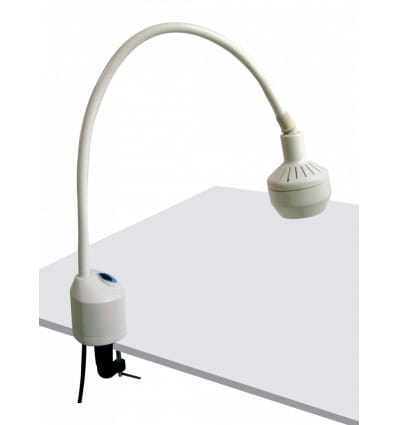 Lampa Badawczo-Zabiegowa FLH-2 LED, z mocowaniem do stolika (z dłuższą gęsią szyją, bezcieniowa).jpg