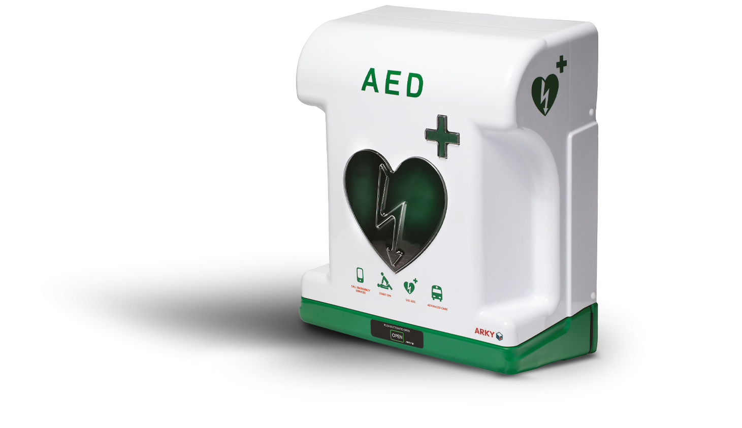 Szafka na defibrylator AED izotermiczna z ogrzewaniem